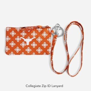 Vera Bradley Collegiate Zip ID Lanyard - U of Texas